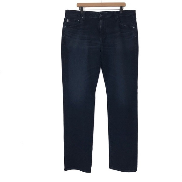 AG ADRIANO GOLDSCHMIED The Graduate Tailored Leg Denim Jeans 38x34 - Picture 1 of 11
